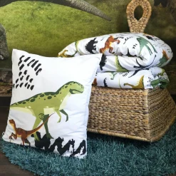 L'EFFET PAPILLON Housse de couette et deux taies enfant coton (200 x 200 cm) Cretace e Vert Discount