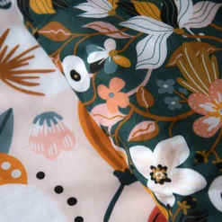 L'EFFET PAPILLON Housse de couette et deux taies enfant coton (200 x 200 cm) Champetre Multicolore Hot