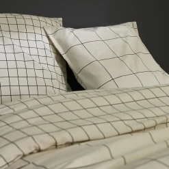 L'EFFET PAPILLON Housse de couette et une taie coton (140 x 200 cm) Carrie Beige Discount