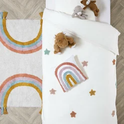 Atmosphera createur d'interieur for kids Housse de couette et une taie enfant coton (140 x 200 cm) Etoile Multicolore New