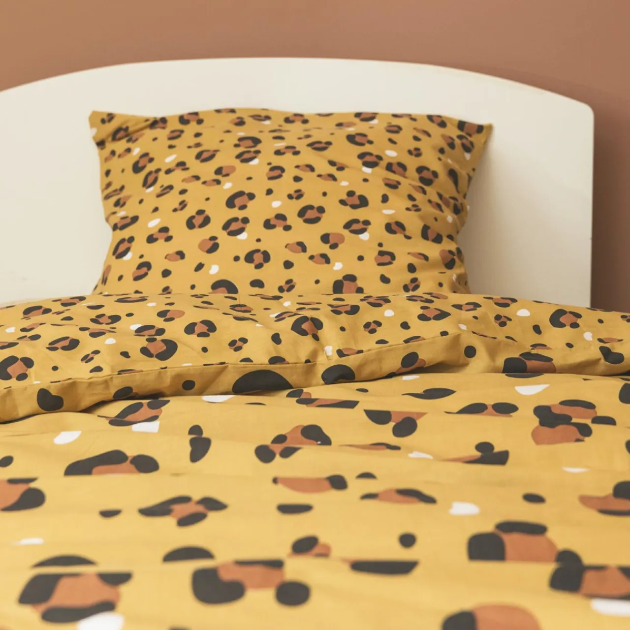 l'Effet Papillon Housse de couette et une taie enfant coton (140 x 200 cm) Lola Caramel New