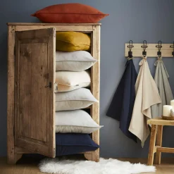 EMINZA Housse de couette flanelle de coton (200 x 200 cm) Nina Gris clair