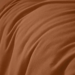 EMINZA Housse de couette flanelle de coton (240 x 220 cm) Nina Terracotta Outlet