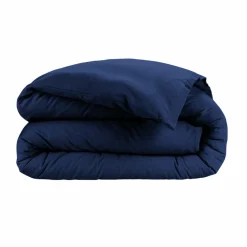 EMINZA Housse de couette flanelle de coton (280 x 240 cm) Nina Bleu nuit Discount