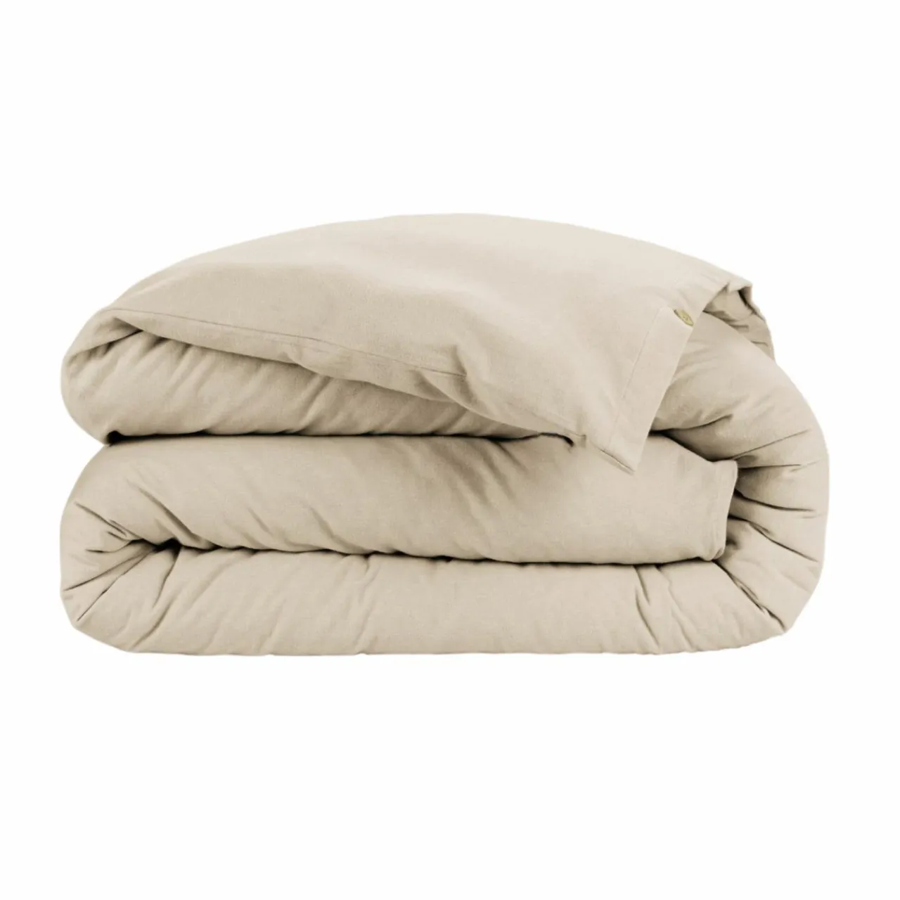 EMINZA Housse de couette flanelle de coton (260 x 240 cm) Nina Beige Sale