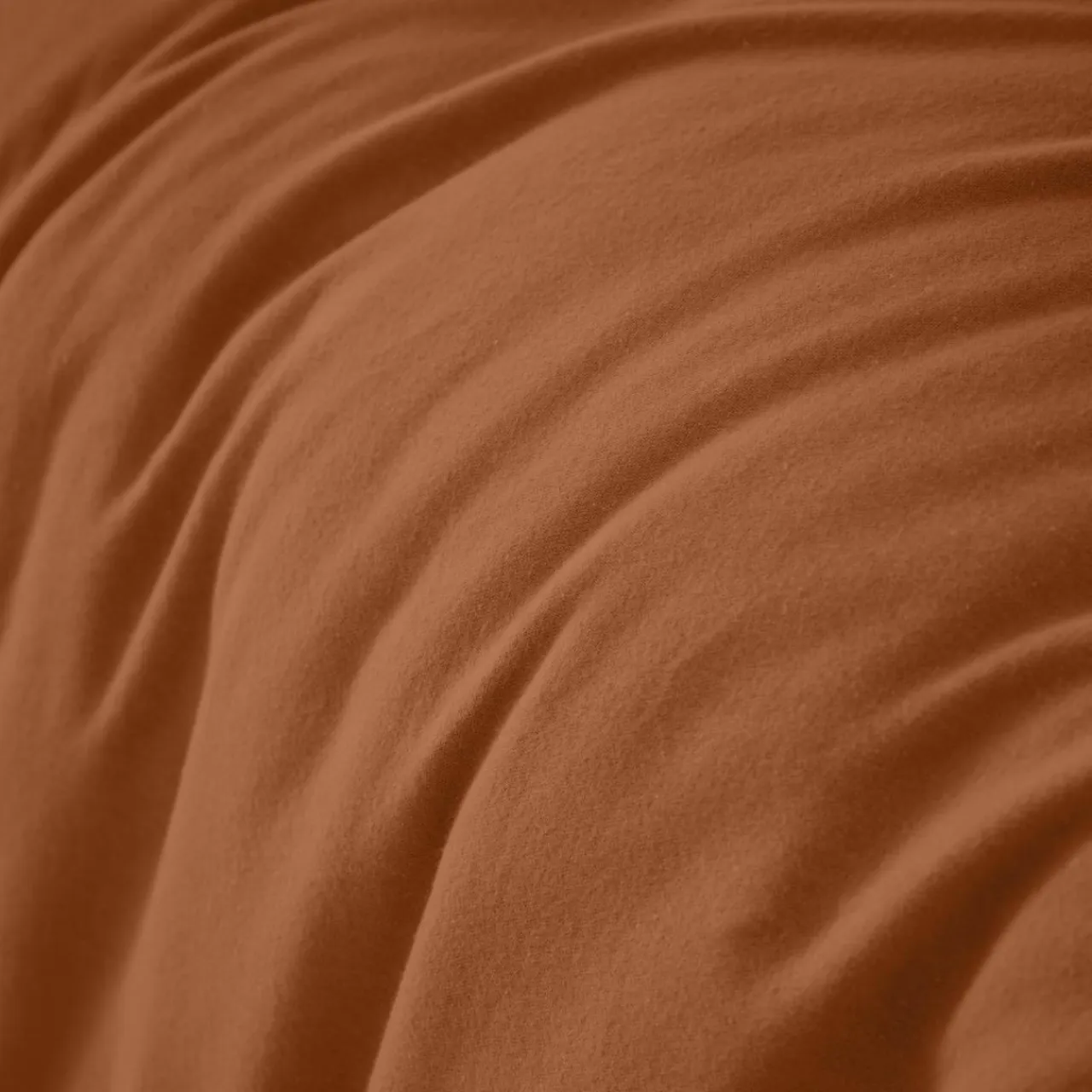 EMINZA Housse de couette flanelle de coton (200 x 200 cm) Nina Terracotta Online