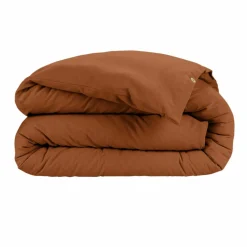 EMINZA Housse de couette flanelle de coton (200 x 200 cm) Nina Terracotta Online