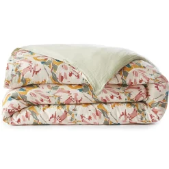 EMINZA Housse de couette gaze de coton (140 x 200 cm) April Multicolore New