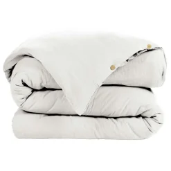 EMINZA Housse de couette gaze de coton (140 x 200 cm) Gaïa chantilly Blanc