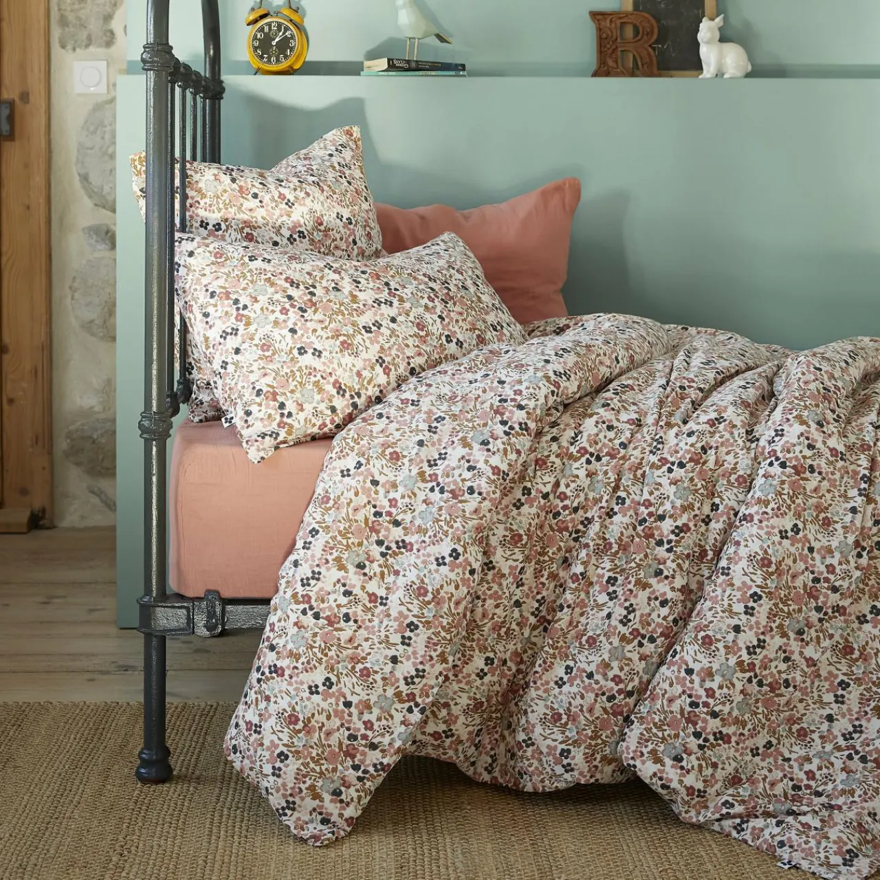 EMINZA Housse de couette gaze de coton (140 x 200 cm) Constance pampa Beige Best