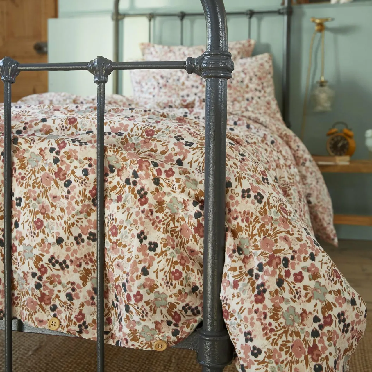 EMINZA Housse de couette gaze de coton (140 x 200 cm) Constance pampa Beige Best