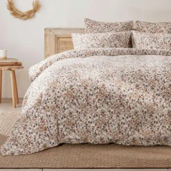 EMINZA Housse de couette gaze de coton (240 x 220 cm) Constance pampa Beige Clearance