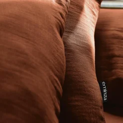EMINZA Housse de couette gaze de coton (280 x 240 cm) Gaïa Terracotta Online