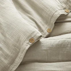 EMINZA Housse de couette gaze de coton (140 x 200 cm) Gaïa pampa Beige Sale