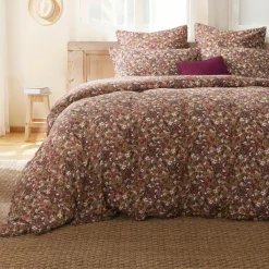 EMINZA Housse de couette gaze de coton (200 x 200 cm) Constance Camel Hot