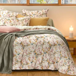 EMINZA Housse de couette gaze de coton (260 x 240 cm) April Multicolore Best