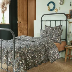 EMINZA Housse de couette gaze de coton (140 x 200 cm) Constance Bleu nuit Discount