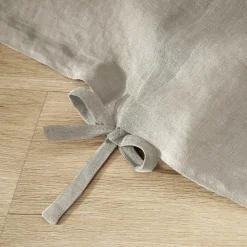 EMINZA Housse de couette lin lavé (260 x 240 cm) Louise Beige New