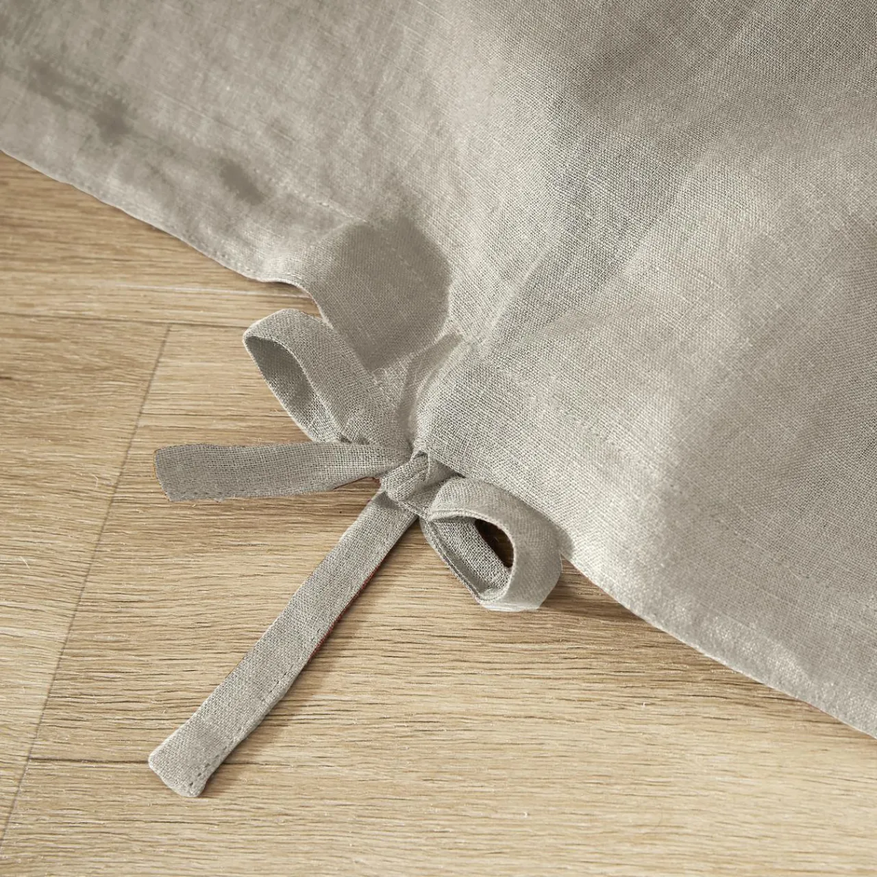 EMINZA Housse de couette lin lavé (260 x 240 cm) Louise Beige New