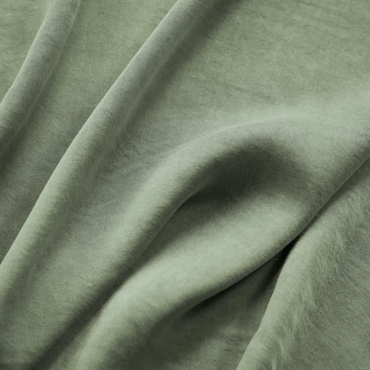 EMINZA Housse de couette lyocell Tencel™ lavé (280 x 240 cm) Olivia Vert romarin New