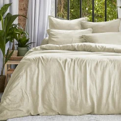 EMINZA Housse de couette lyocell Tencel™ lavé (200 x 200 cm) Olivia pampa Beige Sale