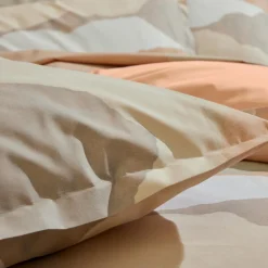 TRADI LINGE Housse de couette percale de coton (280 x 240 cm) Land Craie Beige Online