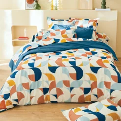 TRADILINGE Housse de couette percale de coton (240 x 220 cm) Modulo Multicolore