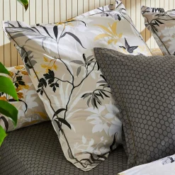 TRADILINGE Housse de couette percale de coton (240 x 220 cm) Asia Beige Outlet