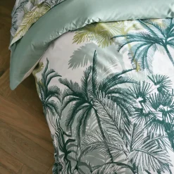 TRADILINGE Housse de couette percale de coton (300 x 240 cm) Trinidad Mousson e Vert Outlet