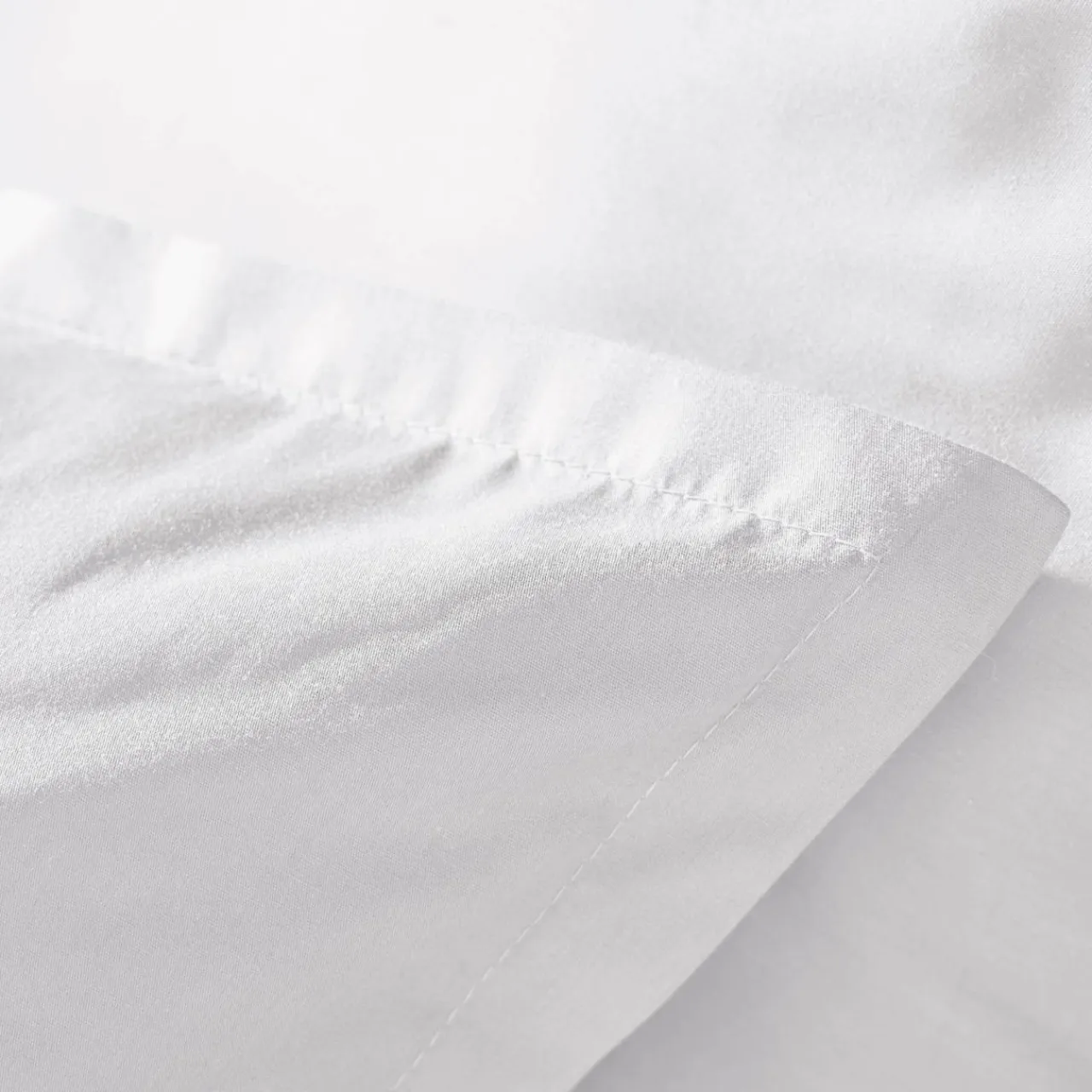 EMINZA Housse de couette percale de coton (260 x 240 cm) Cali he Blanc New