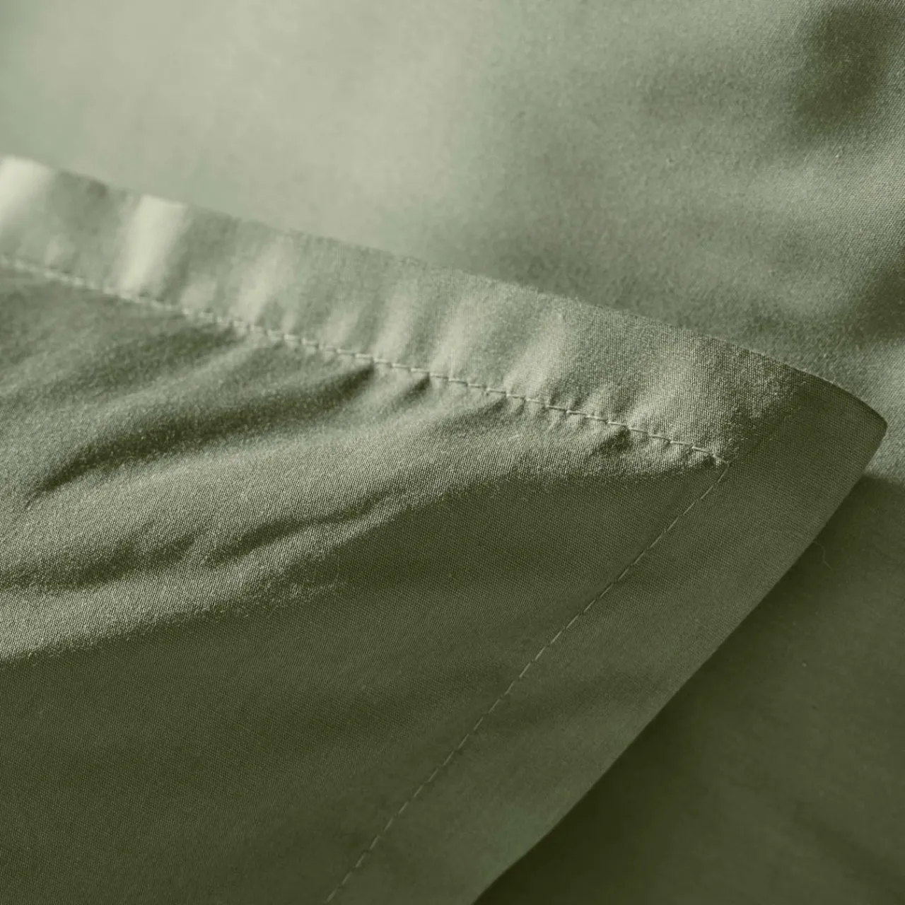 EMINZA Housse de couette percale de coton (280 x 240 cm) Cali Vert romarin Clearance