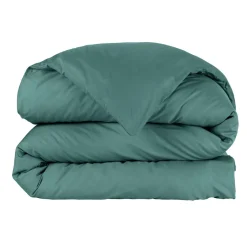 EMINZA Housse de couette percale de coton (280 x 240 cm) Cali Bleu canard Online