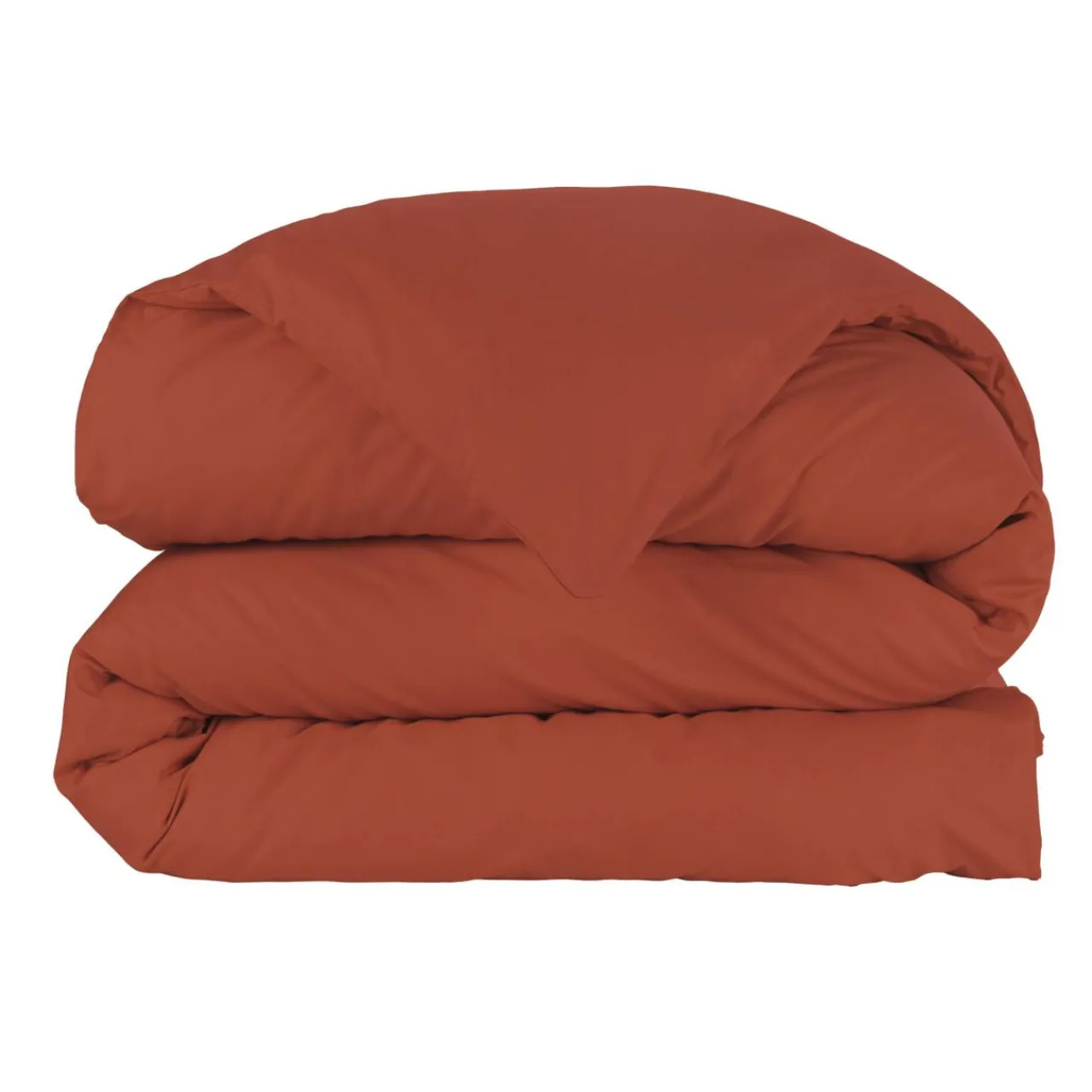 EMINZA Housse de couette percale de coton (200 x 200 cm) Cali Terracotta Hot