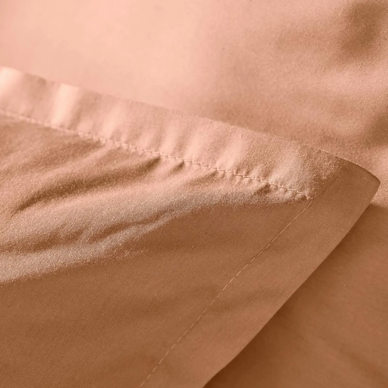 EMINZA Housse de couette percale de coton (280 x 240 cm) Cali Rose Pêche