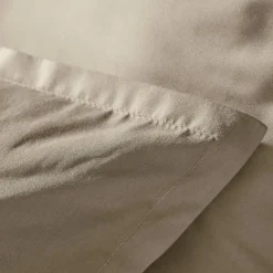 EMINZA Housse de couette percale de coton (240 x 220 cm) Cali Taupe Discount
