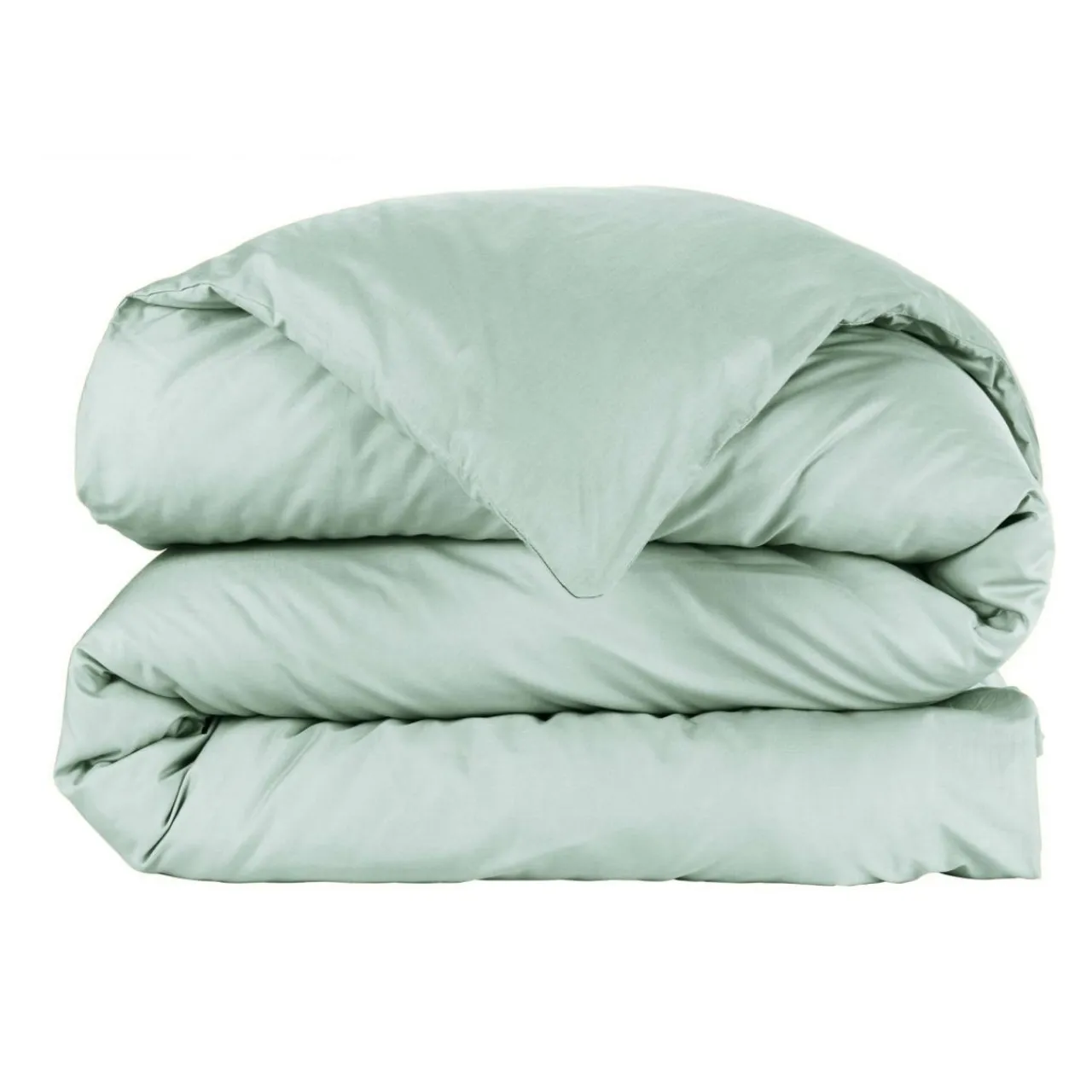 EMINZA Housse de couette percale de coton (260 x 240 cm) Cali Vert Eucalyptus