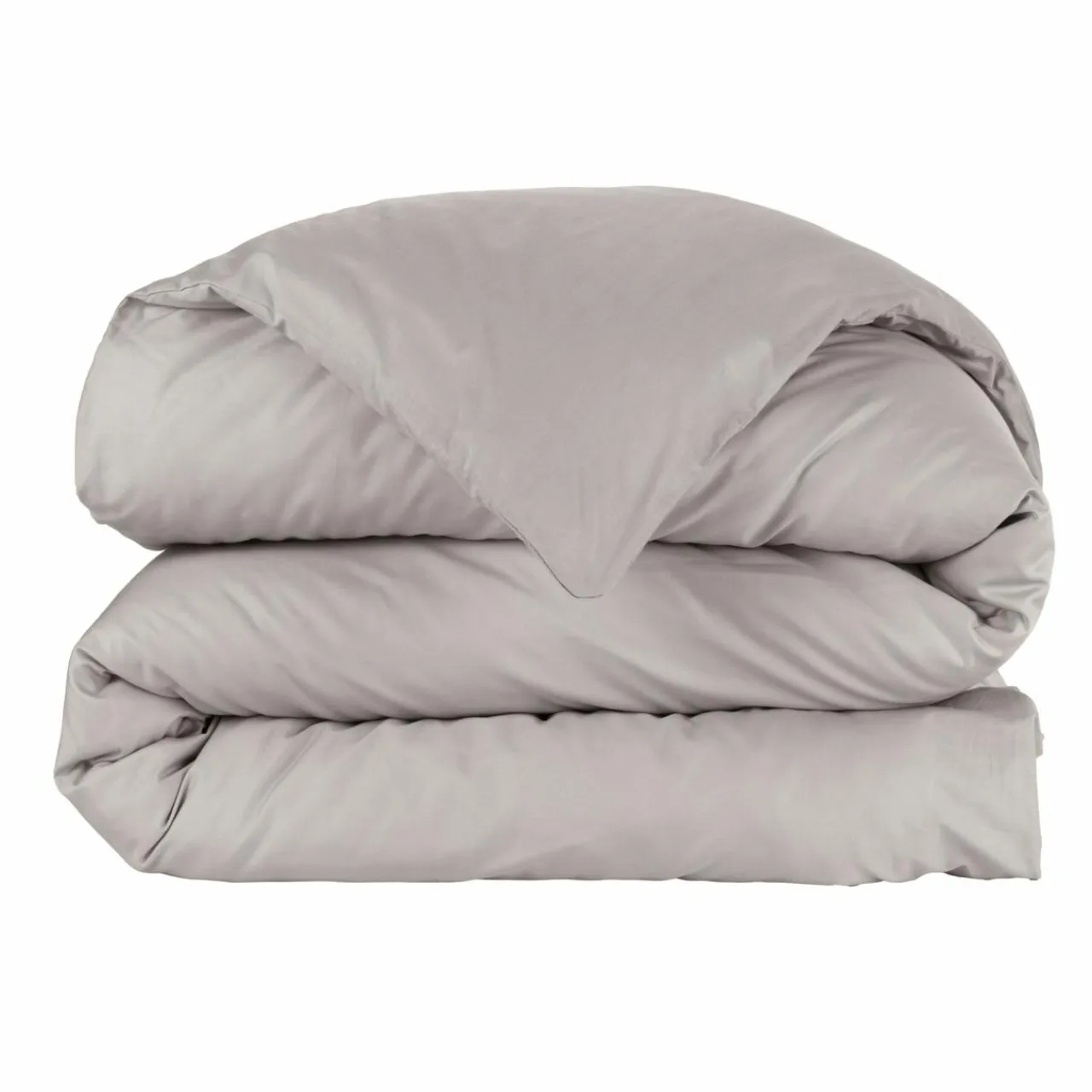 EMINZA Housse de couette percale de coton (260 x 240 cm) Cali Gris clair Outlet