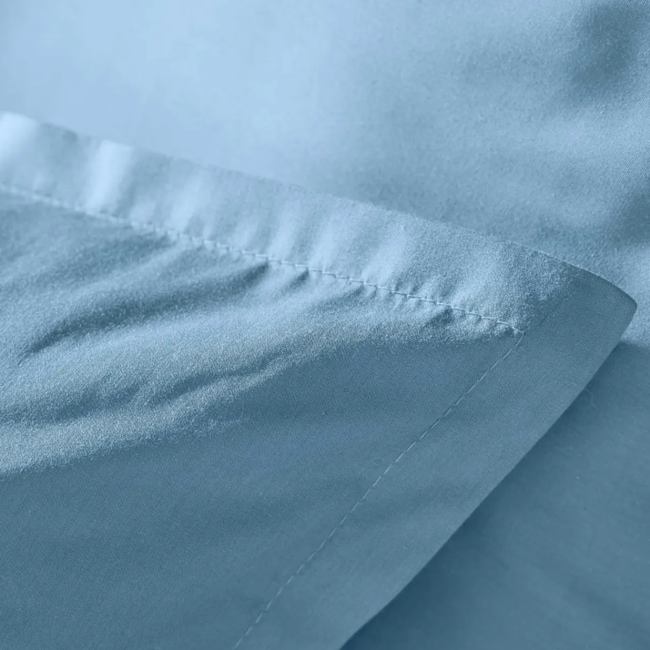 EMINZA Housse de couette percale de coton (240 x 220 cm) Cali Bleu Ciel Clearance
