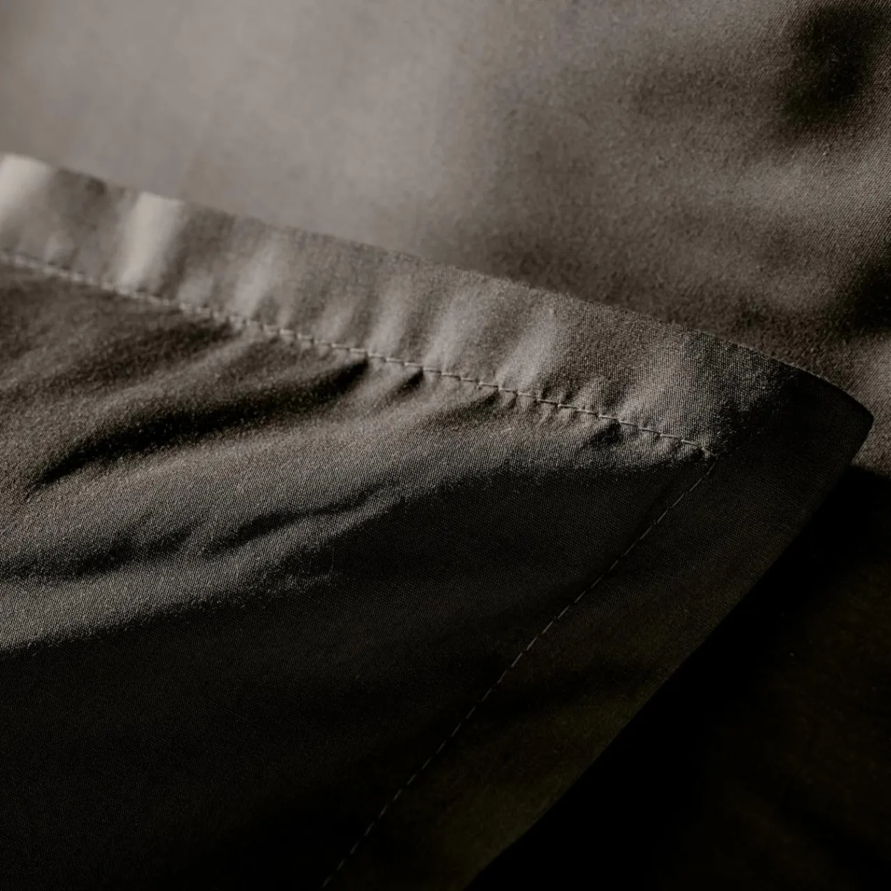 EMINZA Housse de couette percale de coton (200 x 200 cm) Cali e Noir Outlet