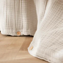 EMINZA Housse de couette quadruple gaze de coton (200 x 200 cm) Victoria x Gaïa pampa Beige Hot