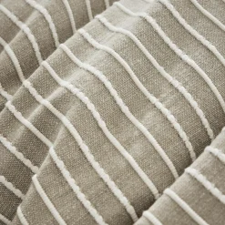 EMINZA Housse de couette réversible coton texturé et percale (240 x 220 cm) Alice Ecru Sale