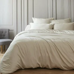 EMINZA Housse de couette satin de bambou (280 x 240 cm) Sienna Beige Clearance