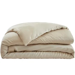 EMINZA Housse de couette satin de bambou (260 x 240 cm) Sienna Beige Outlet