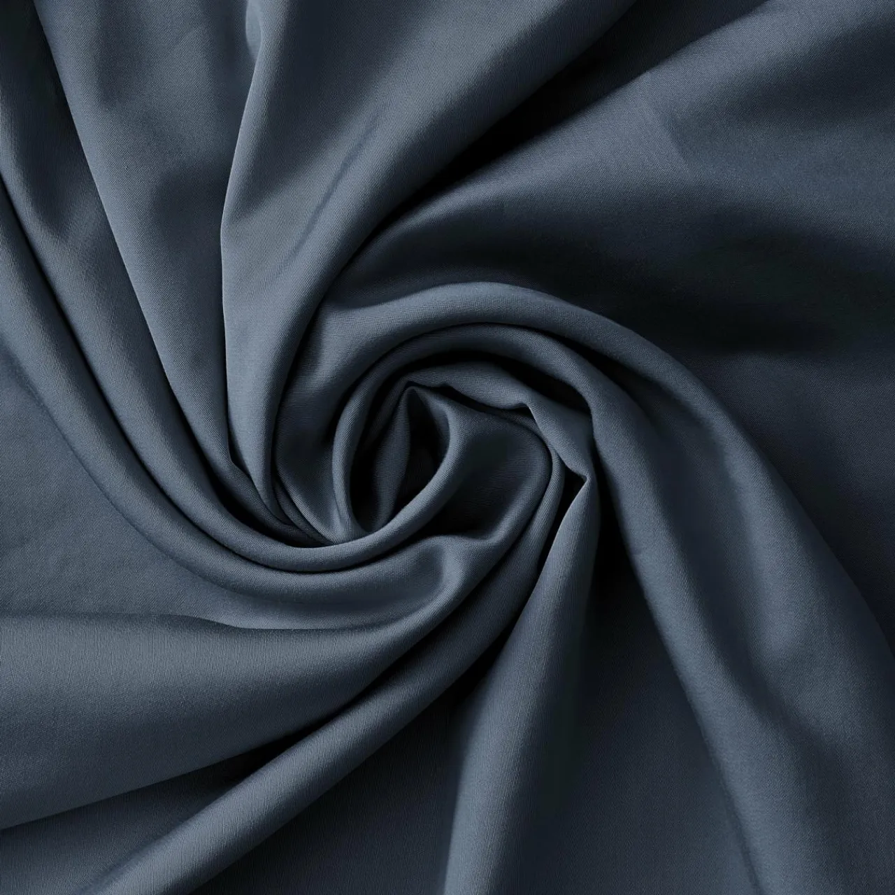 EMINZA Housse de couette satin de bambou (140 x 200 cm) Sienna Bleu nuit