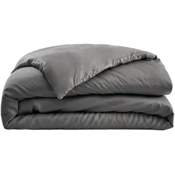 EMINZA Housse de couette satin de bambou (260 x 240 cm) Sienna granit Gris Sale