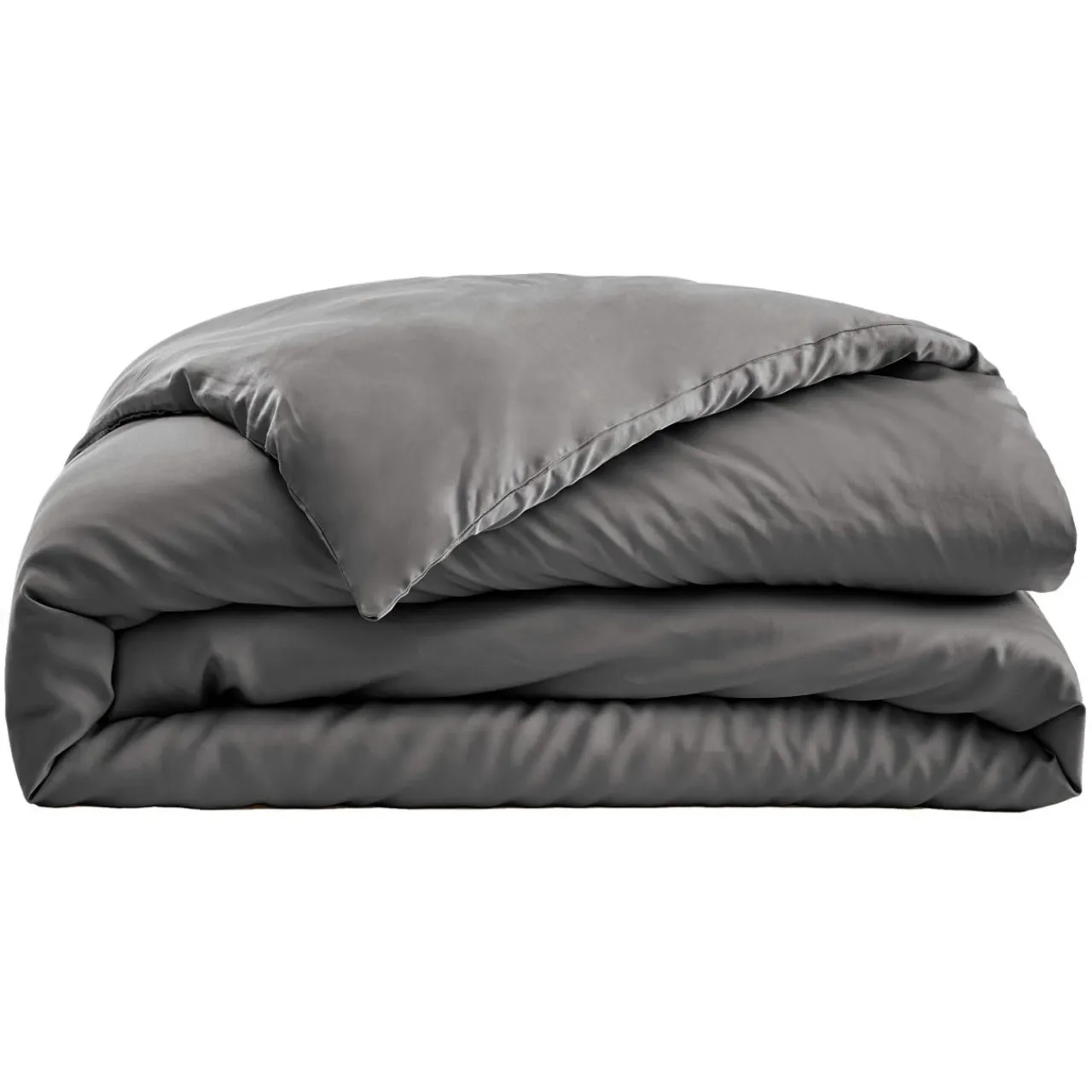 EMINZA Housse de couette satin de bambou (280 x 240 cm) Sienna granit Gris Clearance