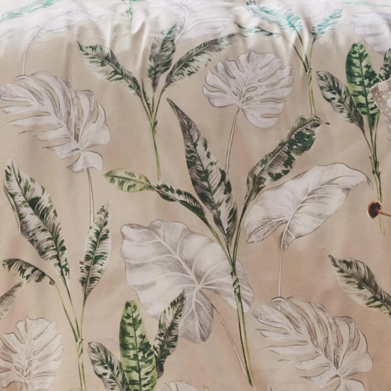 TRADILINGE Housse de couette satin de coton (200 x 200 cm) Voyage e Vert Best