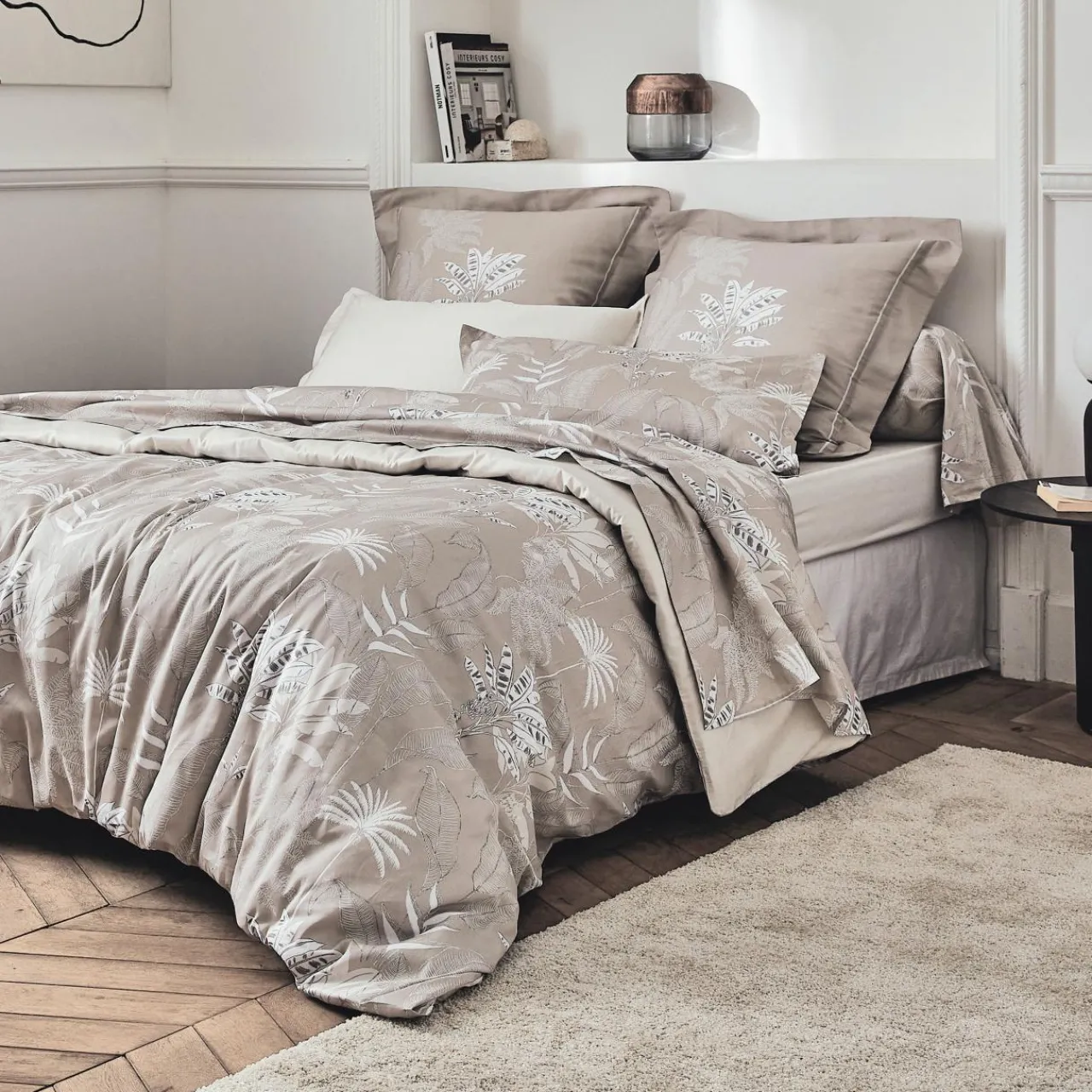 TRADILINGE Housse de couette satin de coton (280 x 240 cm) Cayenne Marron New