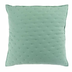 DOUCEUR D'INTERIEUR Housse de coussin carrée (60 cm) Mellow Chic Vert menthe Outlet