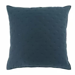 DOUCEUR D'INTERIEUR Housse de coussin carrée (60 cm) Mellow Chic e Bleu Discount
